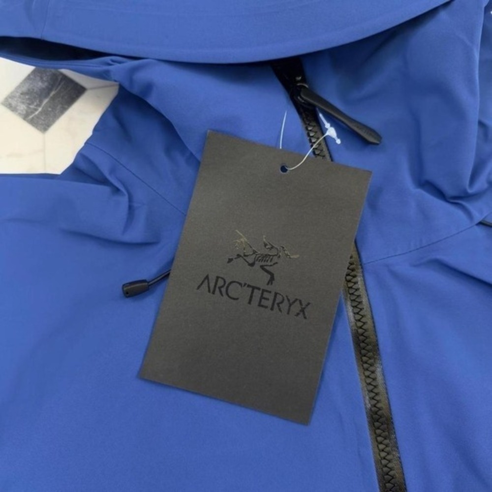 Arc'teryx Alpha SV Gore-Tex Pro Jacket Blue Waterproof Shell Hooded Size XL - Picture 3 of 6